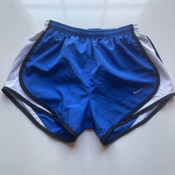 Blue, White, and Black Nike Tempo Dri-Fit shorts XS GUC - Picture 1 of 8